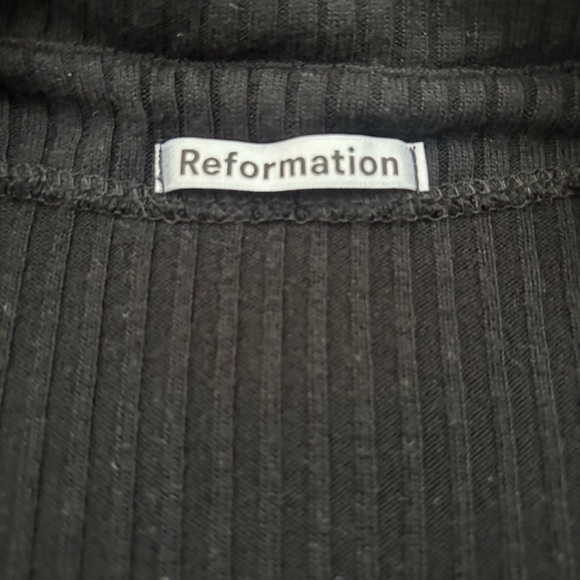 Reformation Luce Ribbed Button Front Top Size XS - Picture 9 of 12